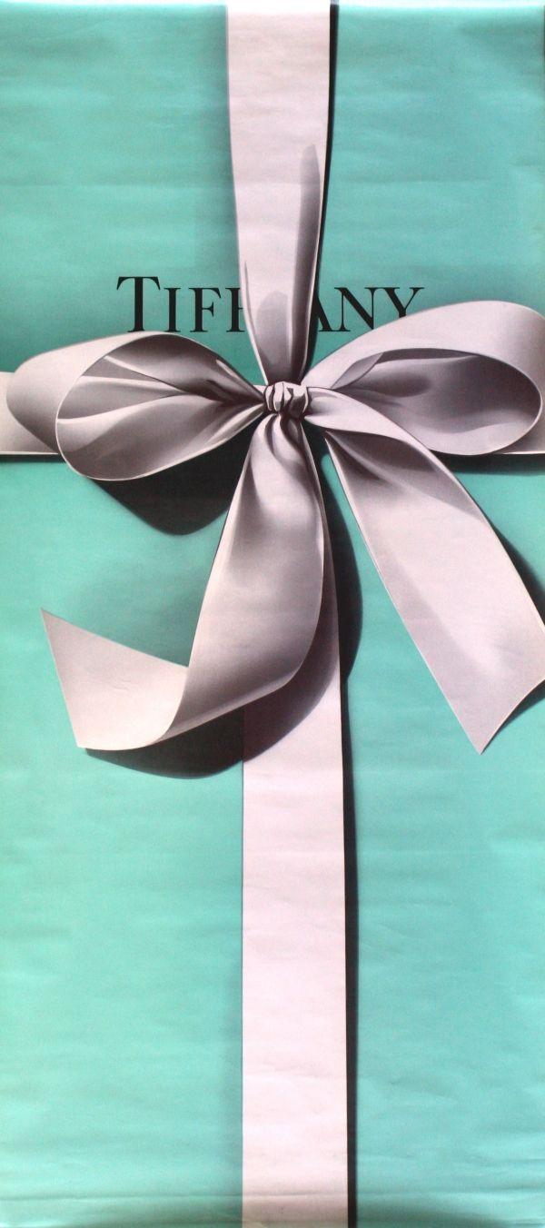 Original 1980s Advertising Poster for Tiffany and Co: White Bow on a