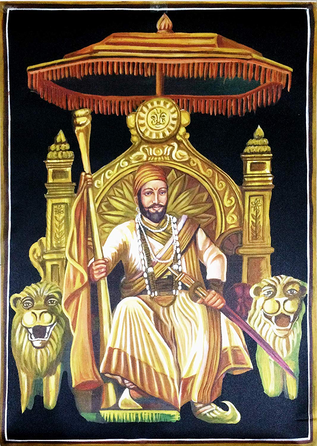Buy Jagdamb 3D World Chatrapati Shivaji Maharaj Self Adhesive