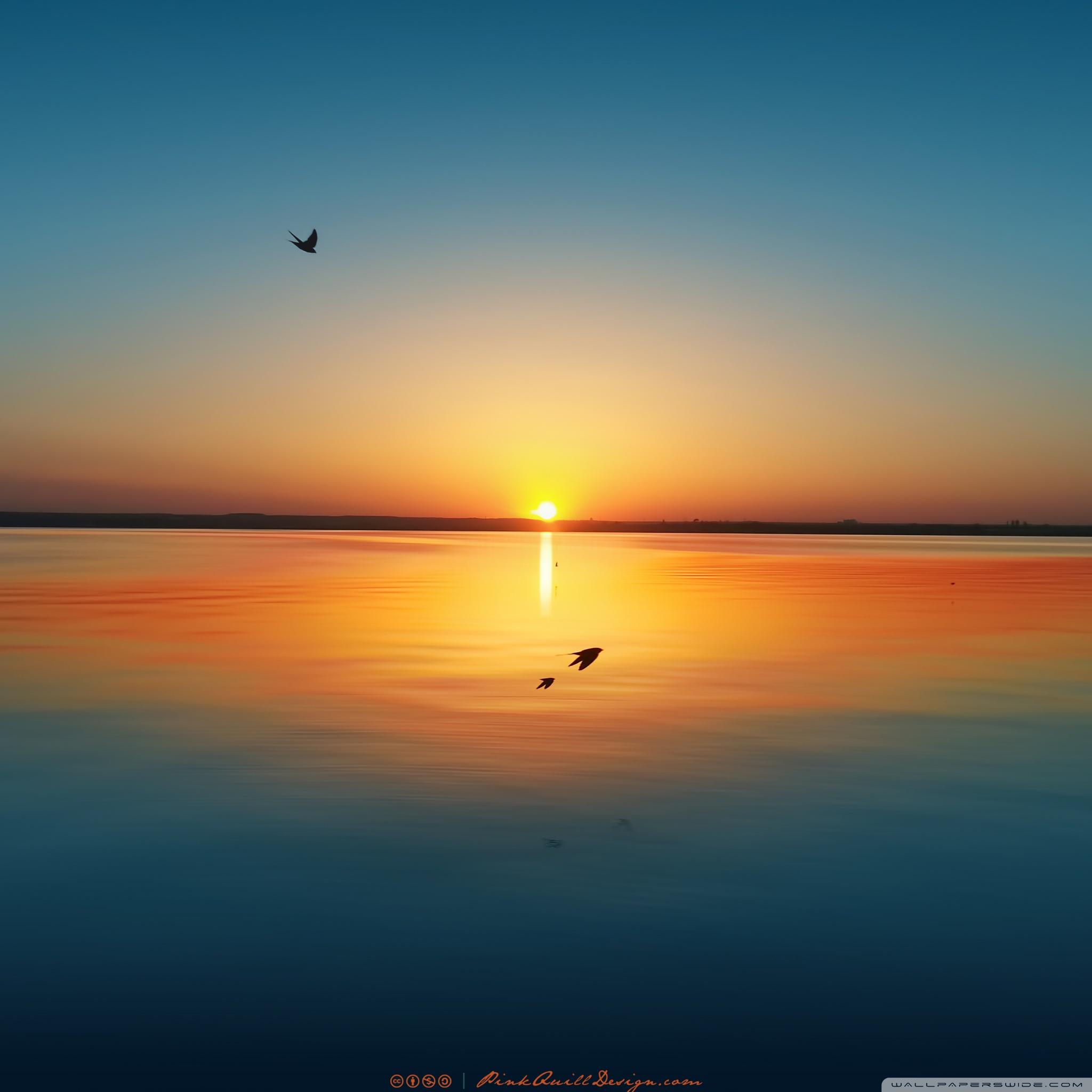 Sunset Over Lake Siutghiol ❤ 4K HD Desktop Wallpaper for 4K Ultra