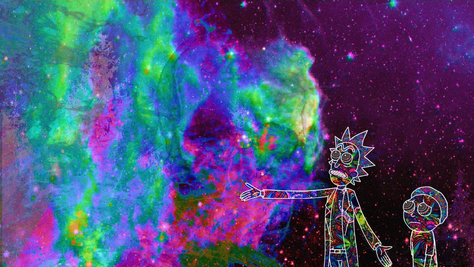 Rick and Morty Trippy Computer Wallpaper Free Rick