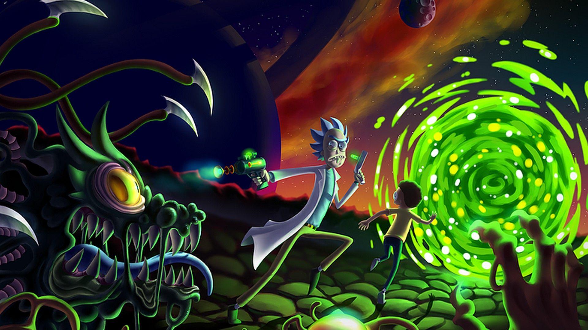 Rick and Morty trippy wallpaper by RebelsFantasyWorld on DeviantArt