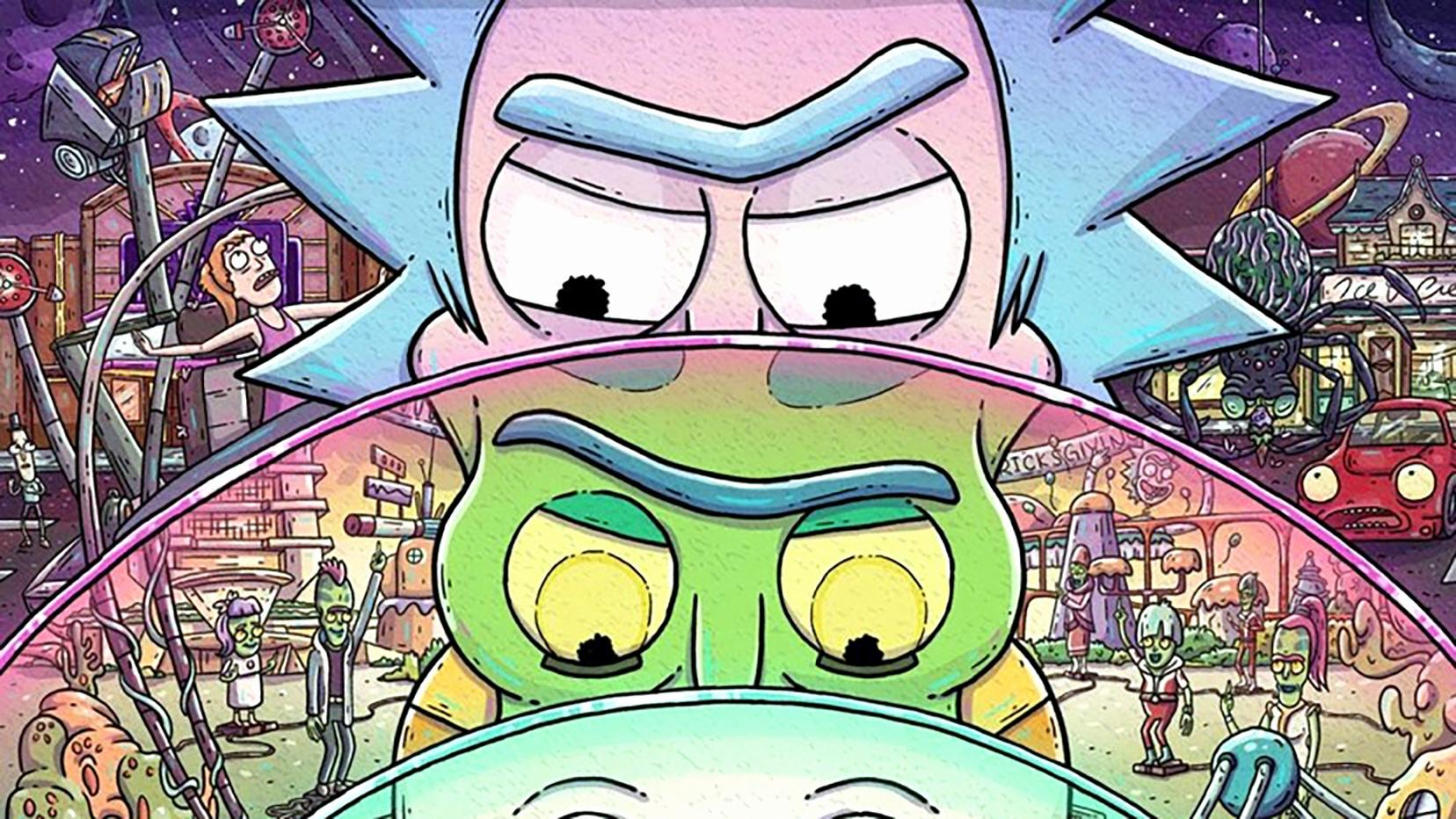 Trippy rick and morty wallpaper laptop are a theme that is being searched f...