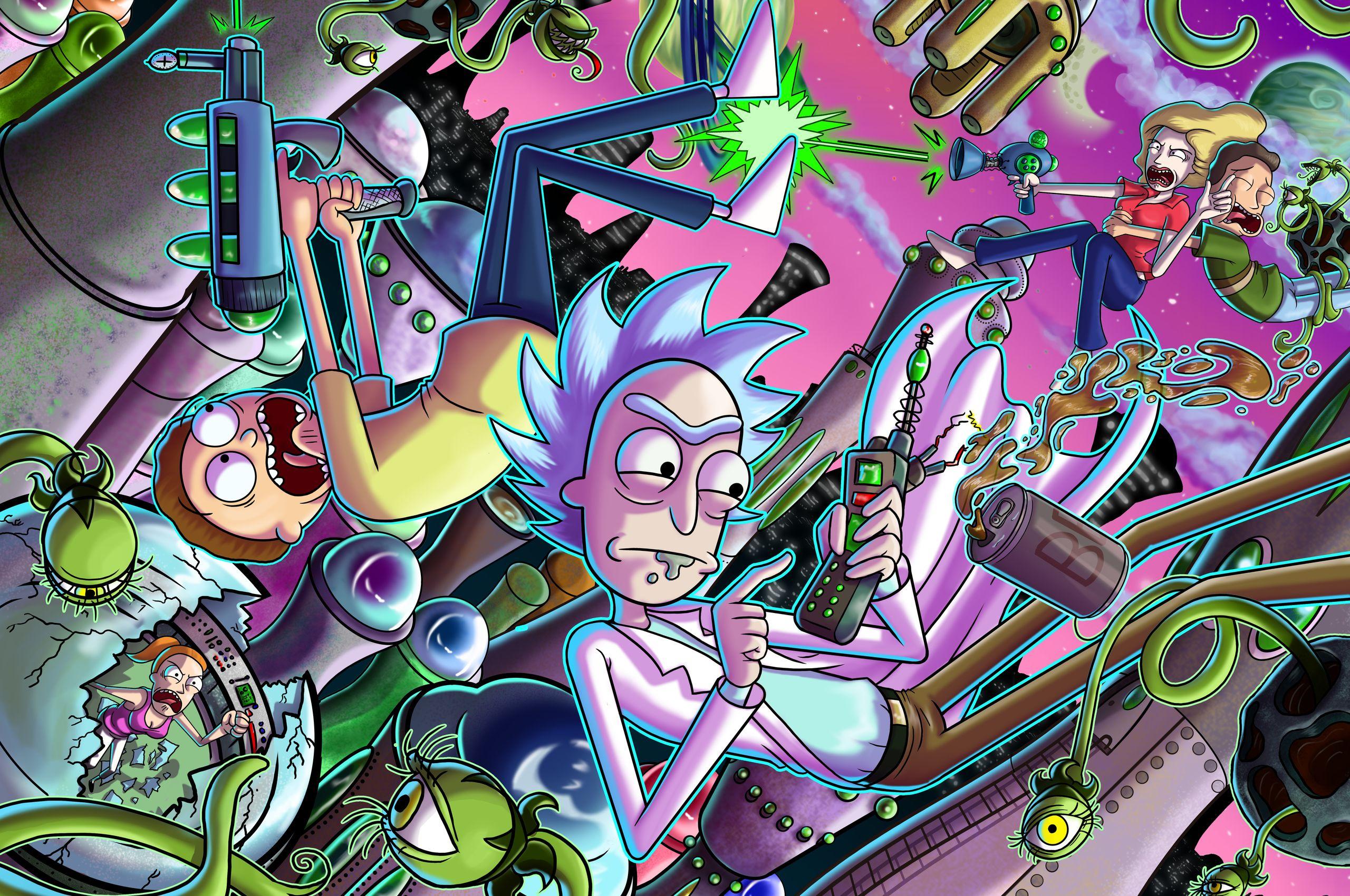 Rick and Morty Trippy Wallpaper Free Rick and Morty Trippy Background