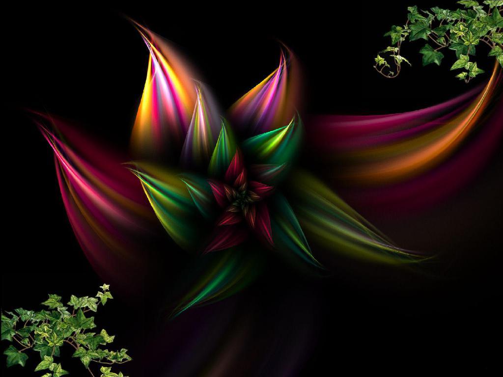 Abstract Flower Wallpaper