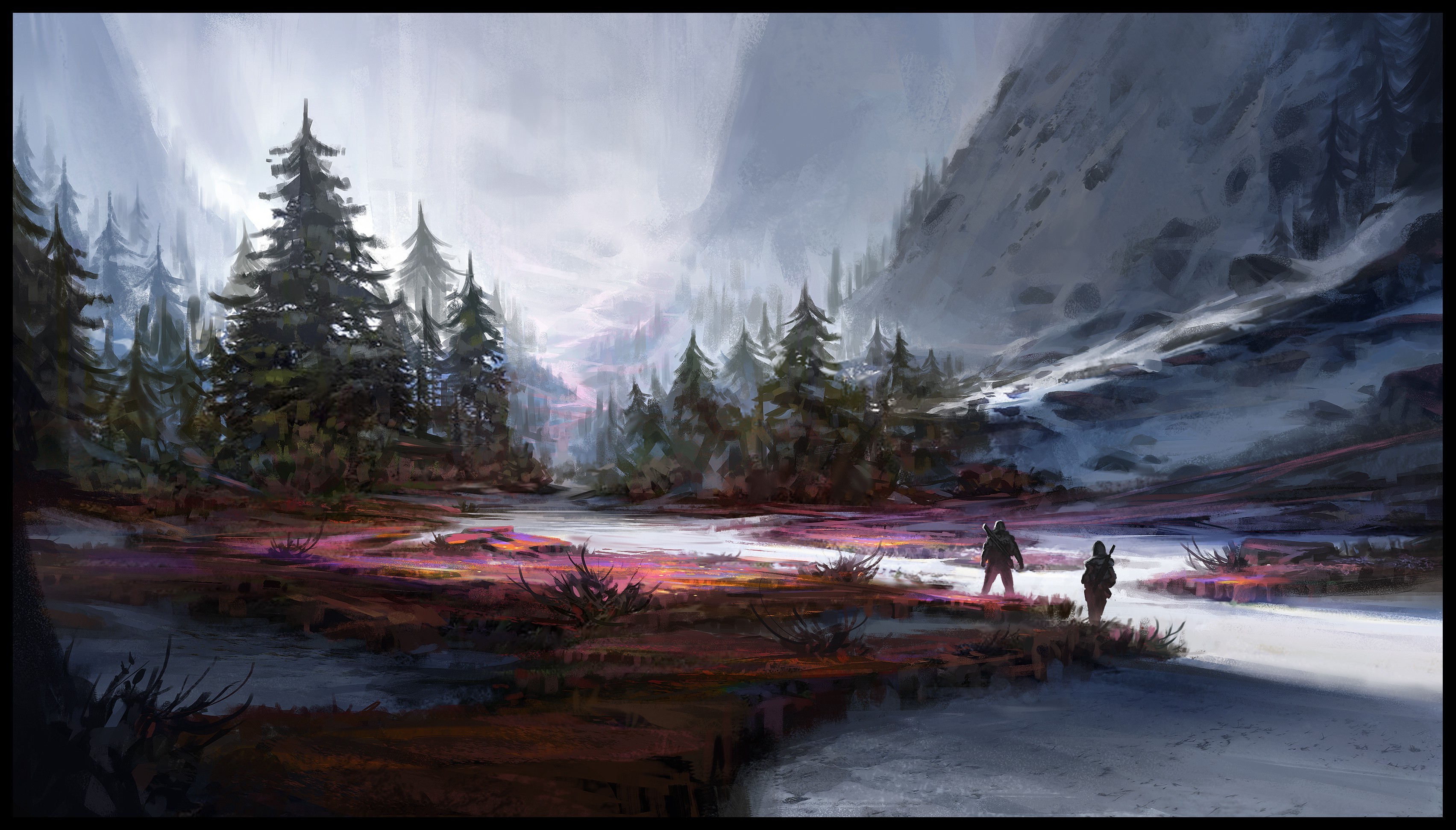 3408x1943 fantasy art nature wallpaper and background