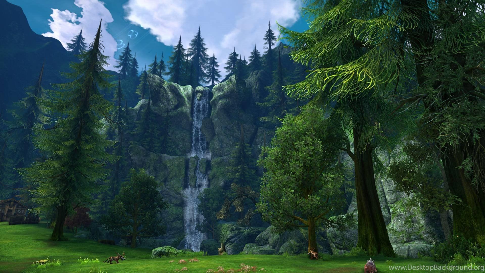 Fantasy Nature Forest Wallpaper HD Desktop Background