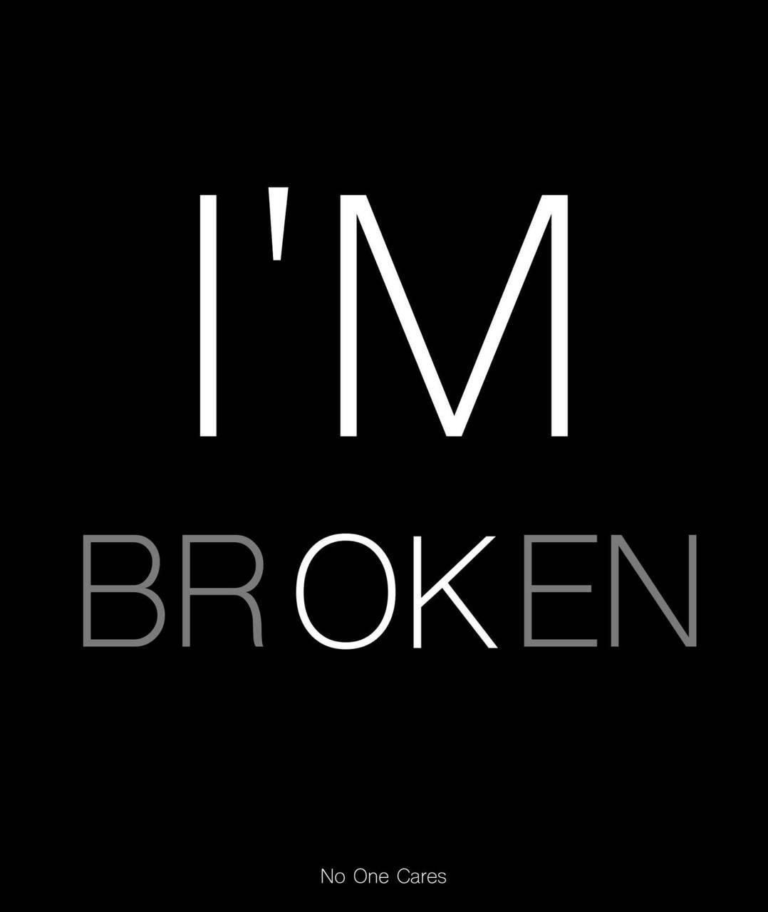 I am Ok Broken Wallpapers by loucif_aber.