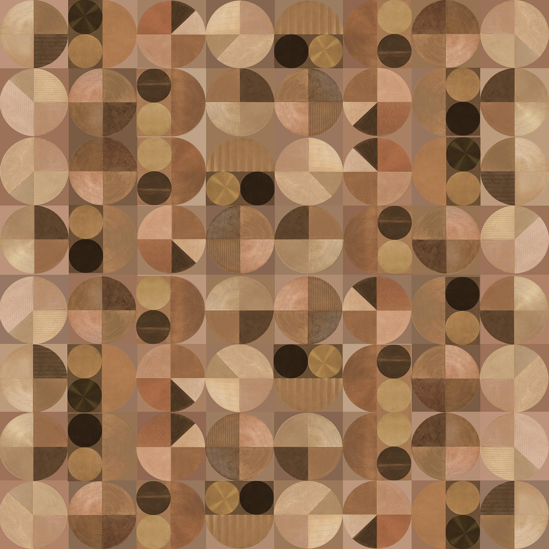 Earth Tiles Geometric Wallpaper Modern Wallpaper