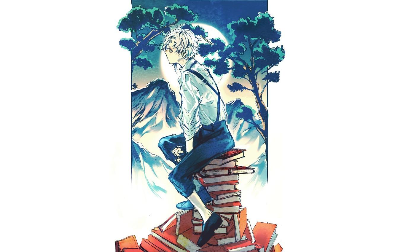 Wallpaper books, guy, Bungou Stray Dogs, Stray Dogs: A Literary