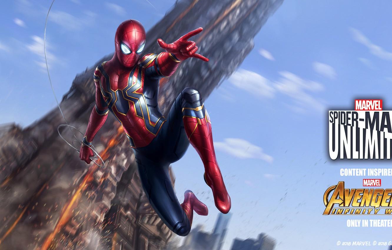 Wallpaper Marvel, Spider Man, Iron Spider, Avengers Infinity War