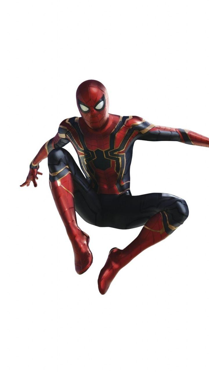 wallpaper Spiderman, minimal, avengers infinity war