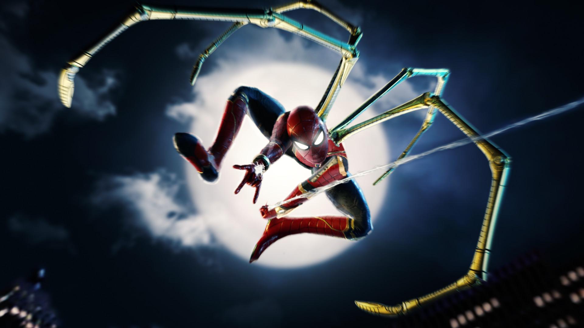 #spiderman, #avengers infinity war, #hd, #artwork