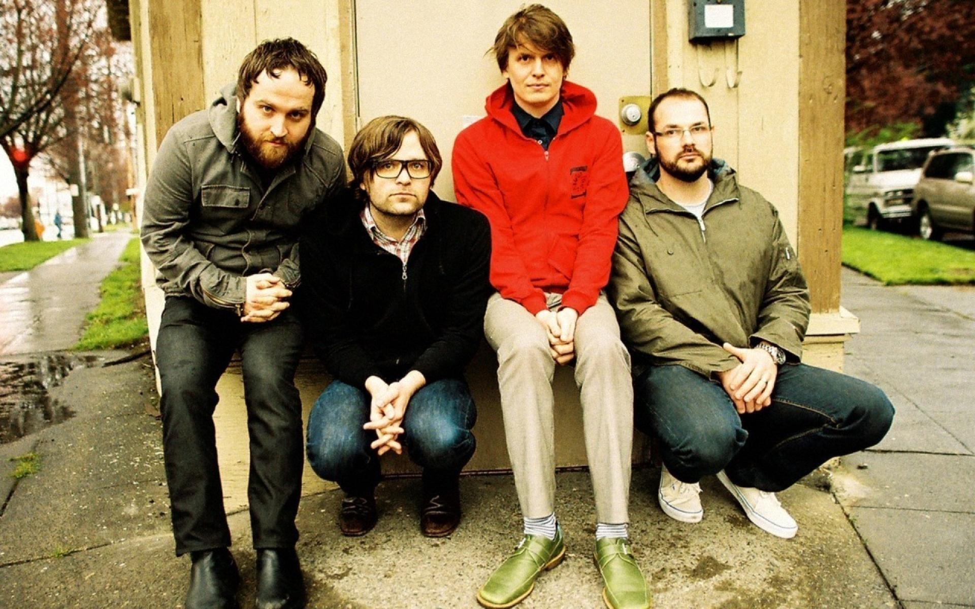 Death cab for cutie, Band, Glasses, Street, Cars wallpaper