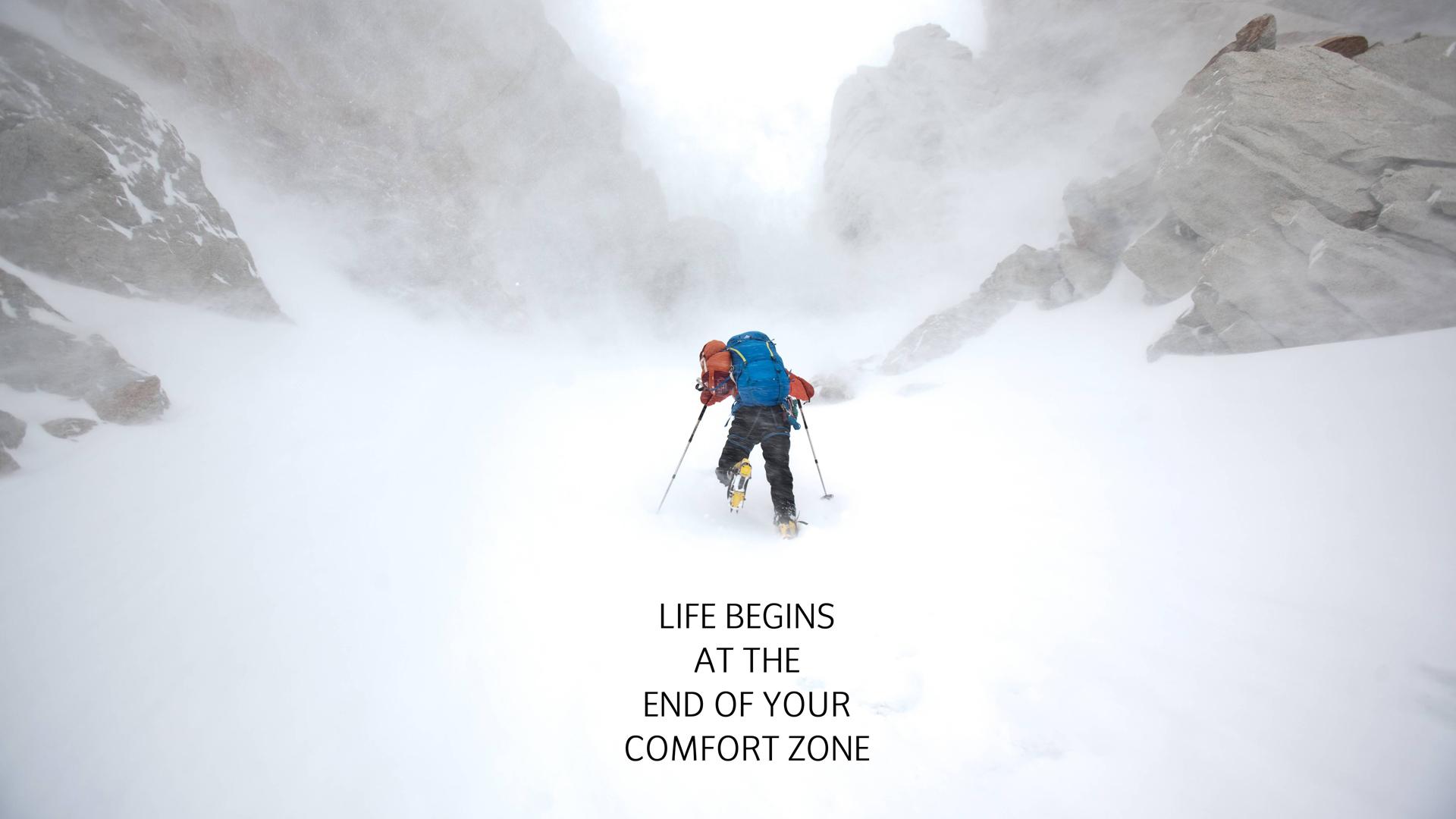 Life Begins At The End Of Your Comfort Zone HD Wallpaperx1080