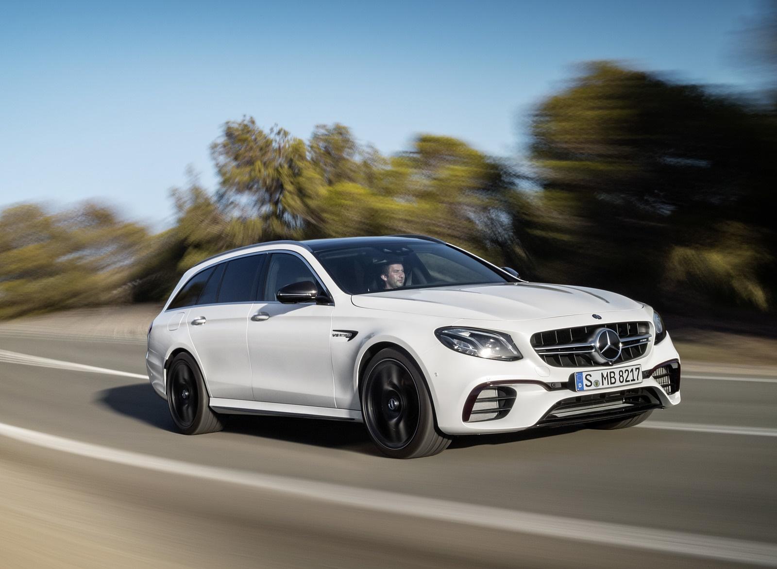 Mercedes AMG E63 S Wagon 4MATIC+ (Color: Diamond White) Front