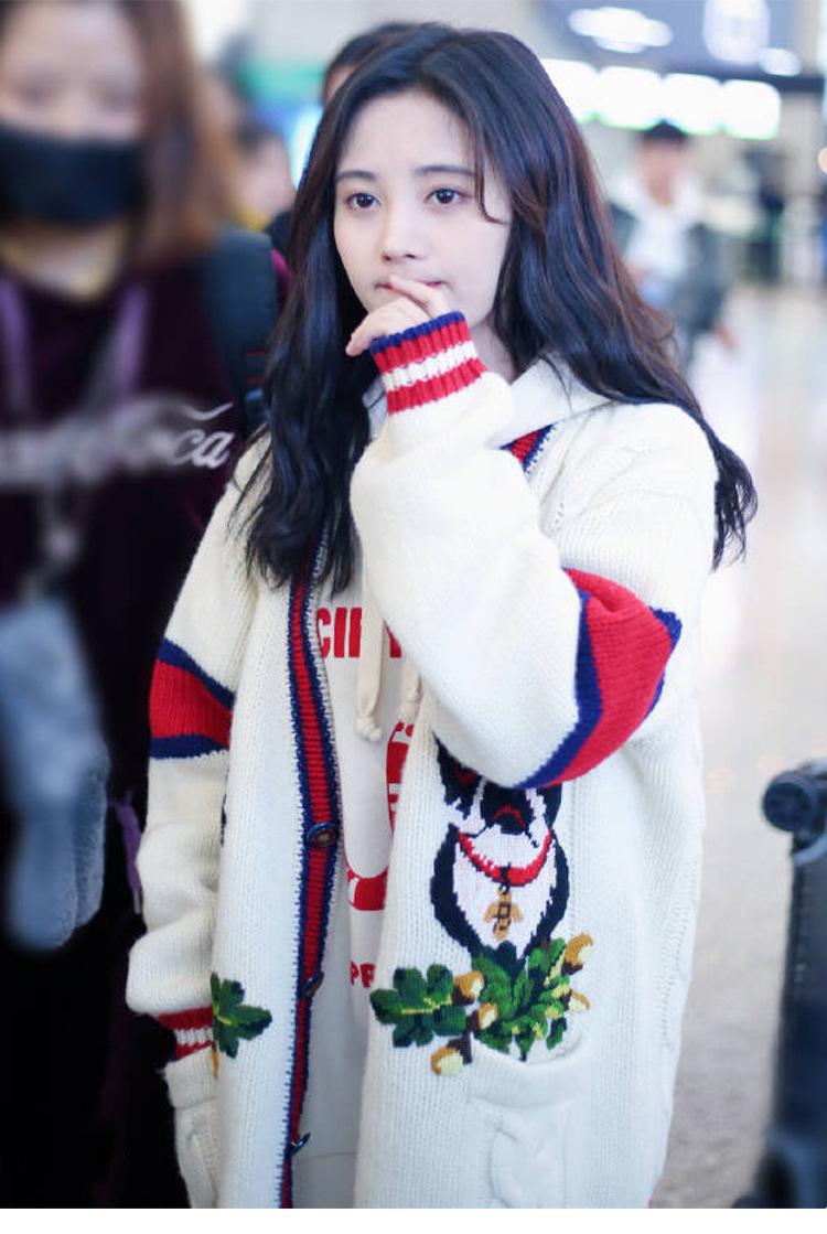 2018 Autumn New Pattern Ju Jing Yi Star With Paragraph Lazy