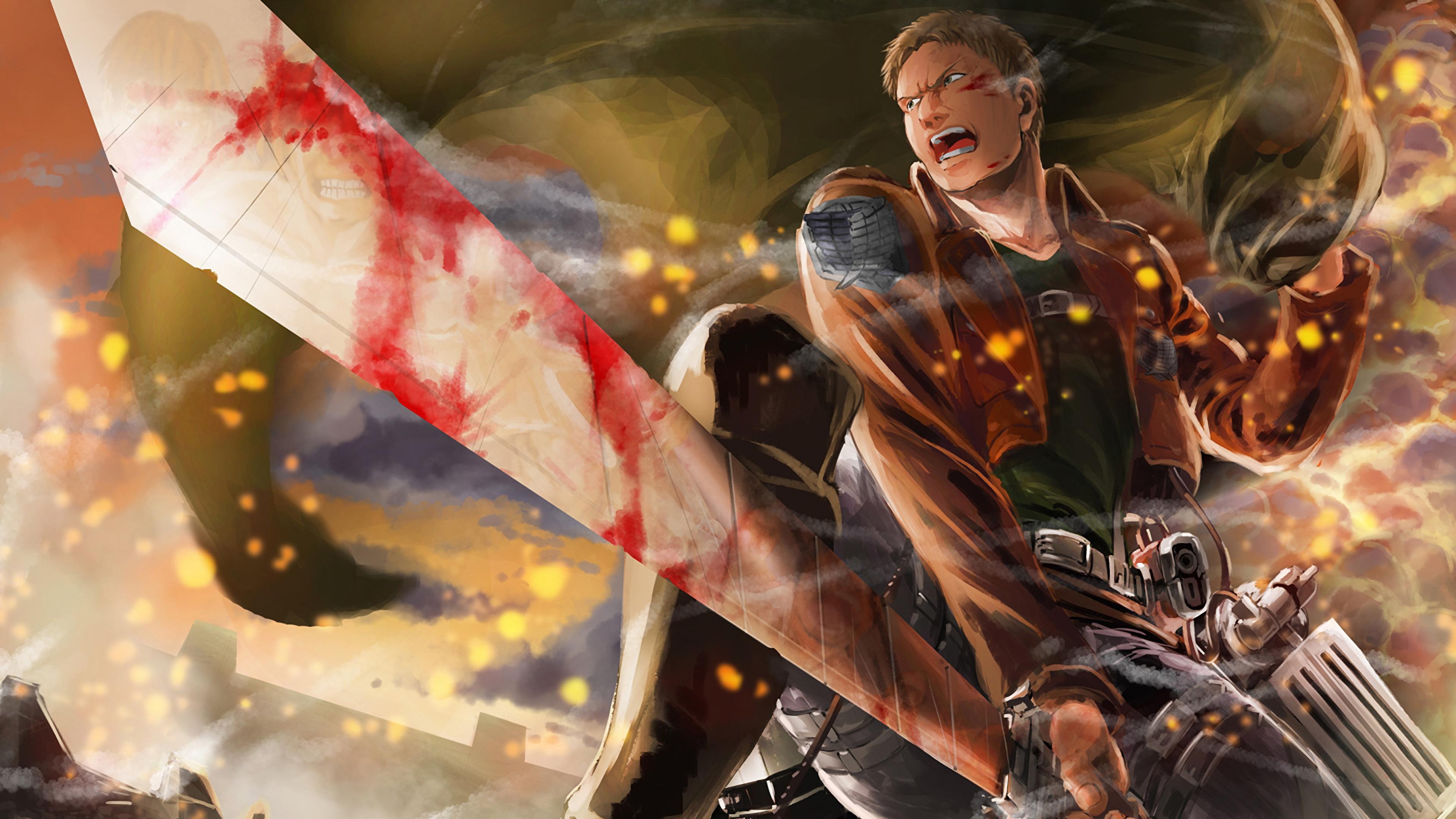 3840x2160 Reiner Braun wallpaper and background JPG. Anime