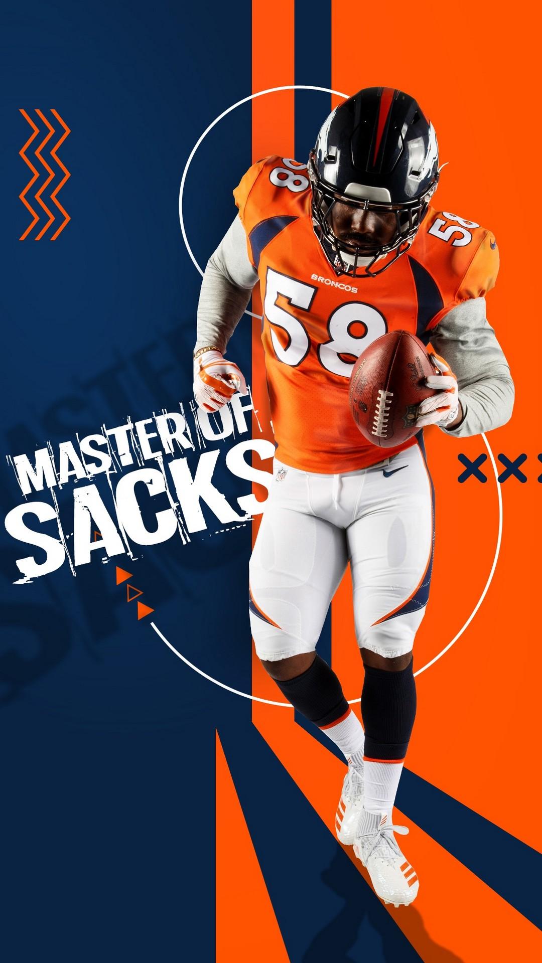 Von Miller Denver Broncos HD Wallpaper For iPhone NFL