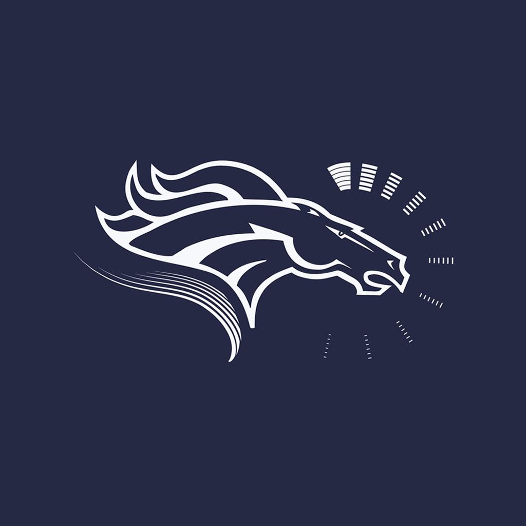 iPad Wallpaper with the Denver Broncos Team Logos