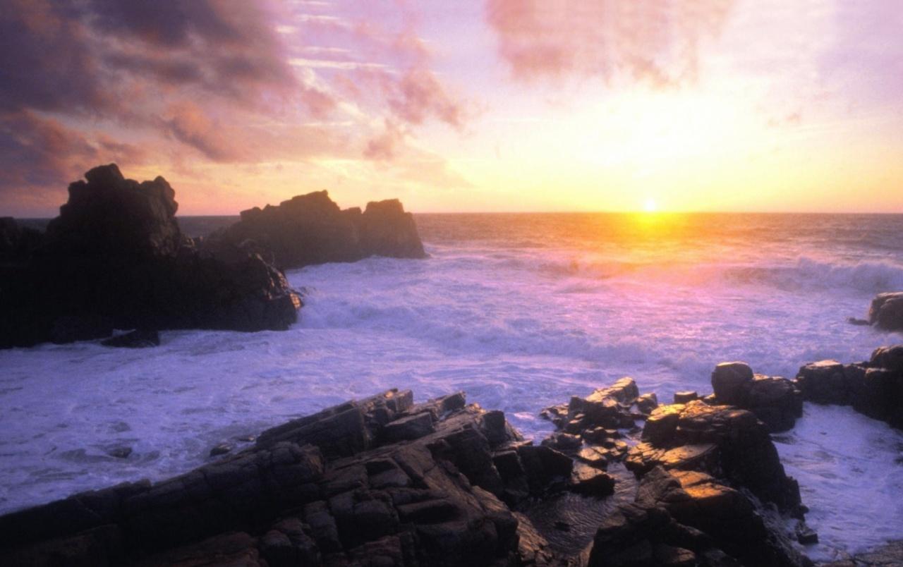 Ocean Landscape Sunrise wallpaper. Ocean Landscape Sunrise stock