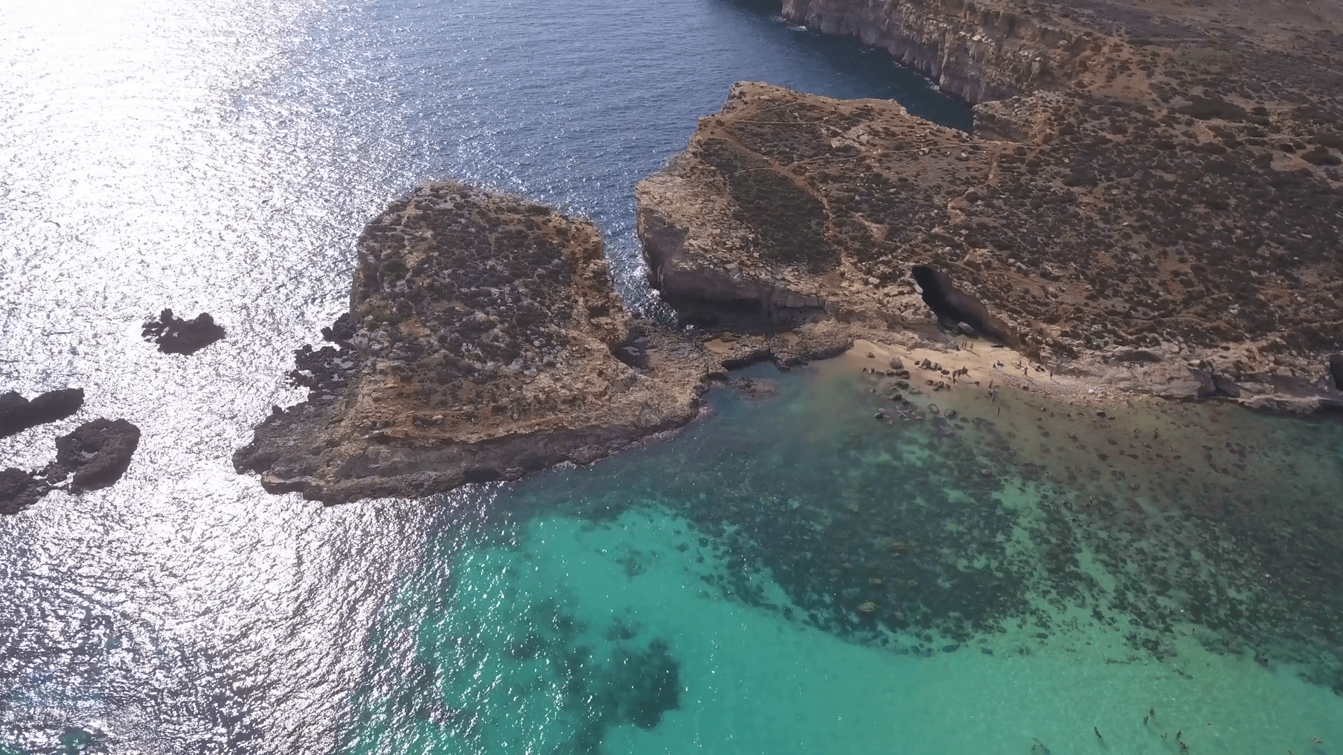 Sea Blue People Aerial View Water Rocks wallpaper Gallery