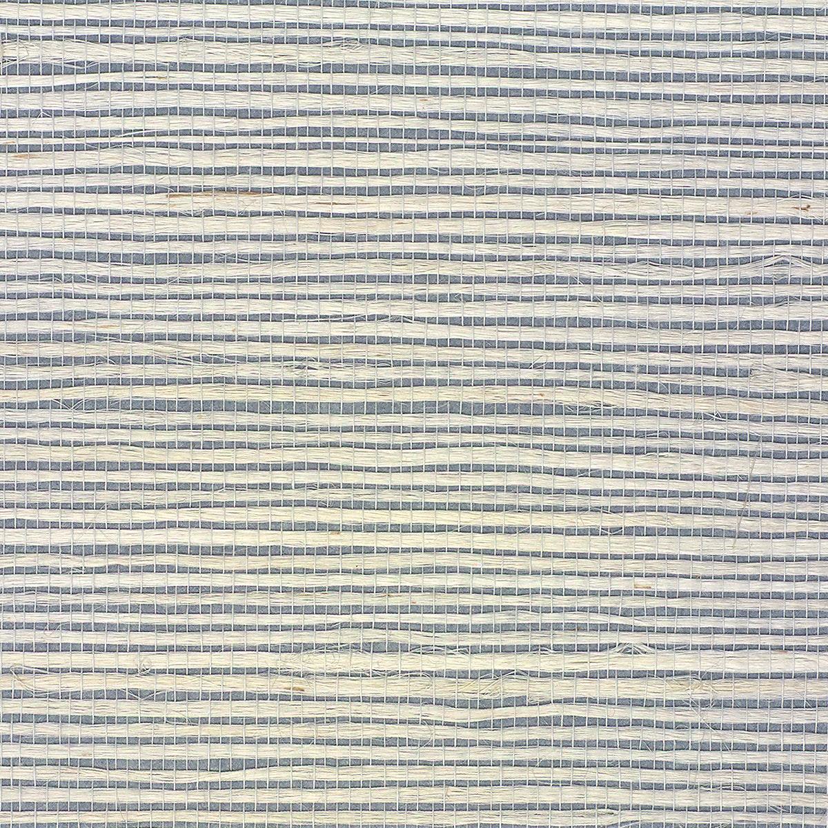 Juicy Jute in Baltic Blue Solid Stripe Wallpaper