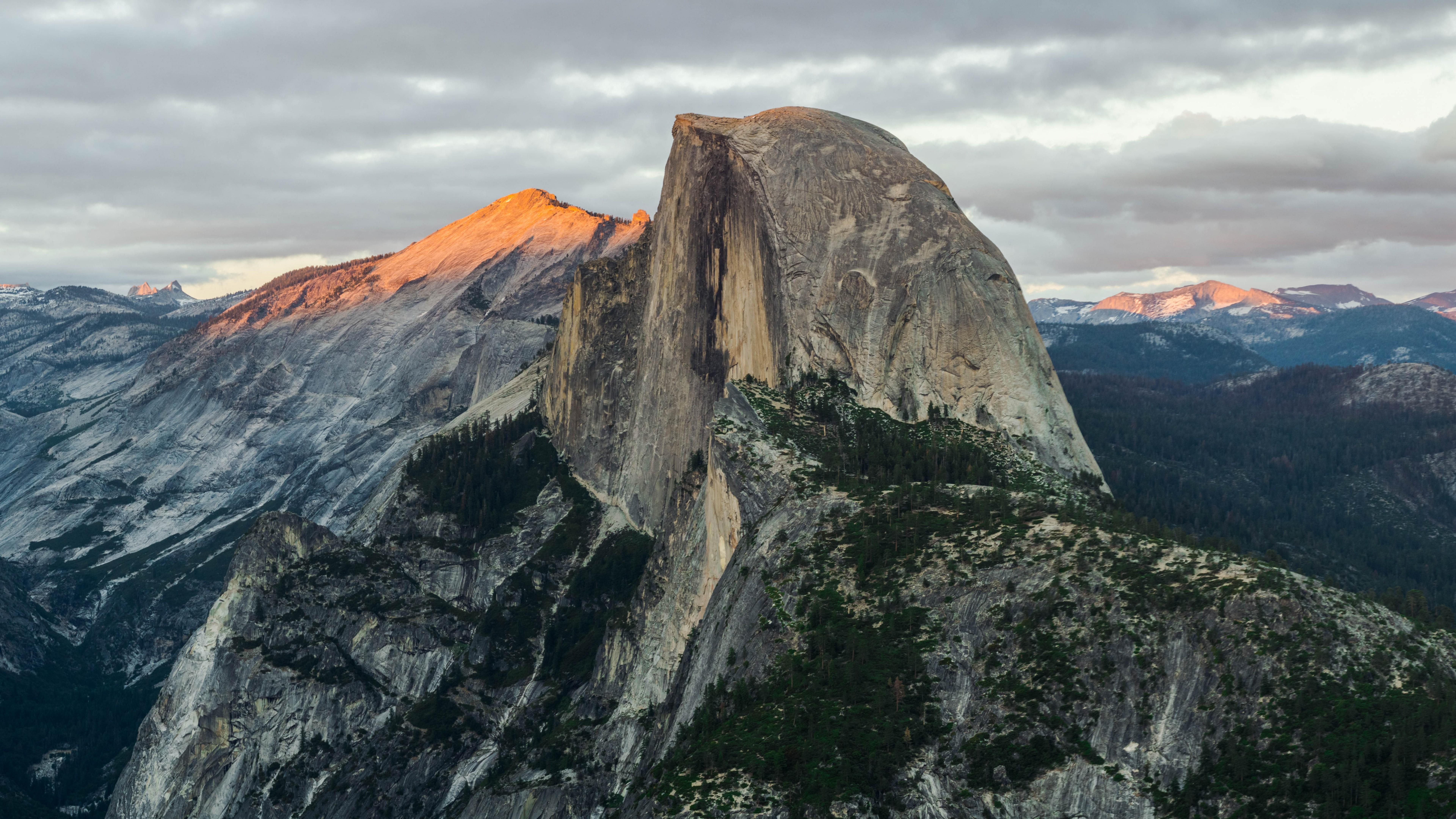 Wallpaper Half Dome, mountain, Yosemite, National Park, California, 8k, Nature