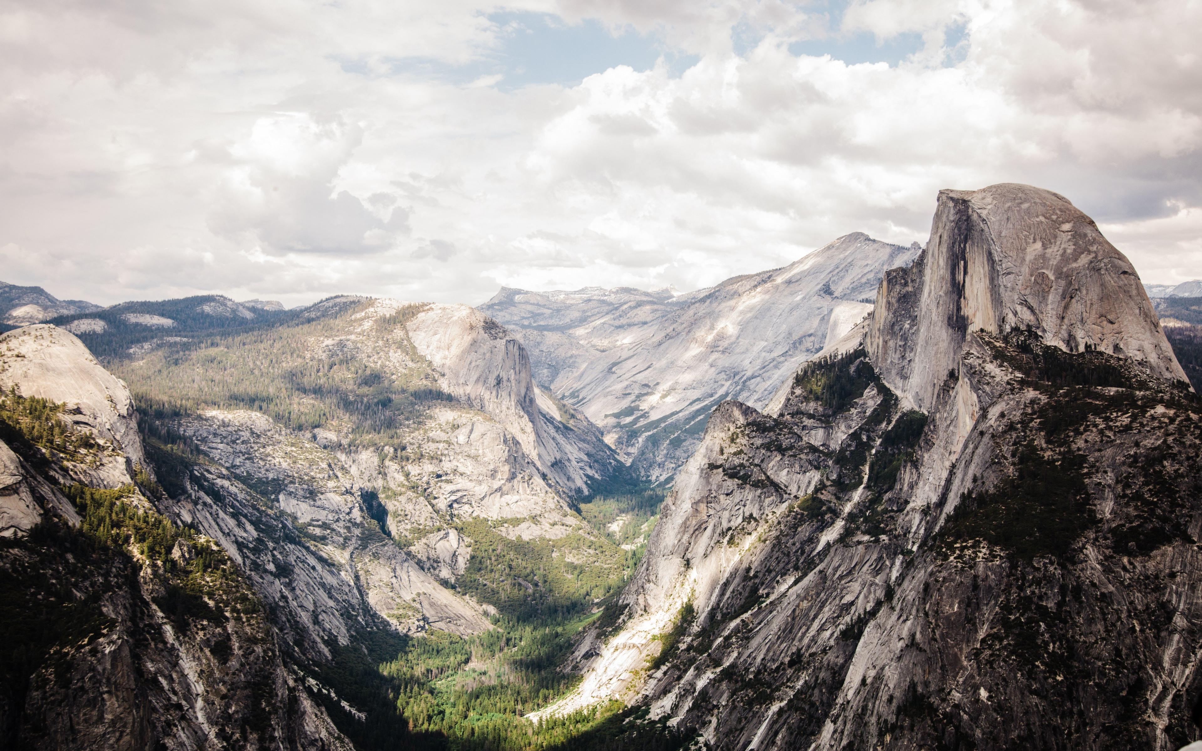 Download 3840x2400 Wallpaper Yosemite Valley, Mountains, Half Dome