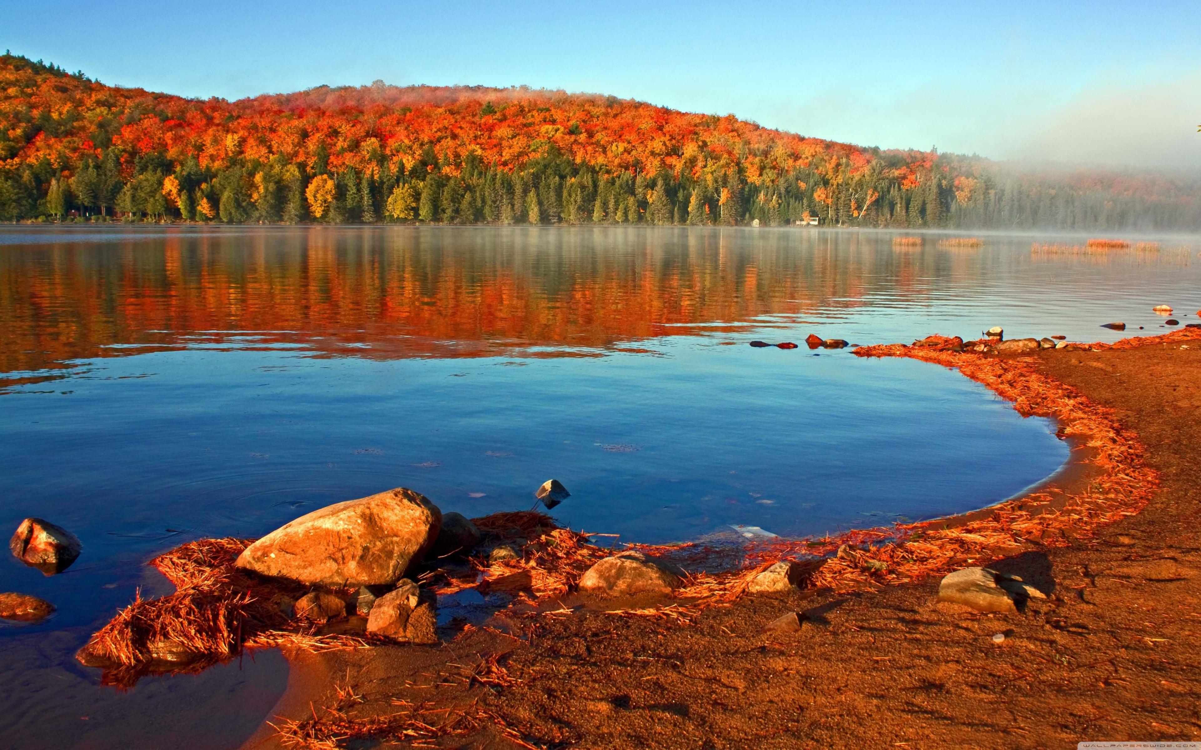 Lake Shore, Autumn ❤ 4K HD Desktop Wallpaper for 4K Ultra HD TV