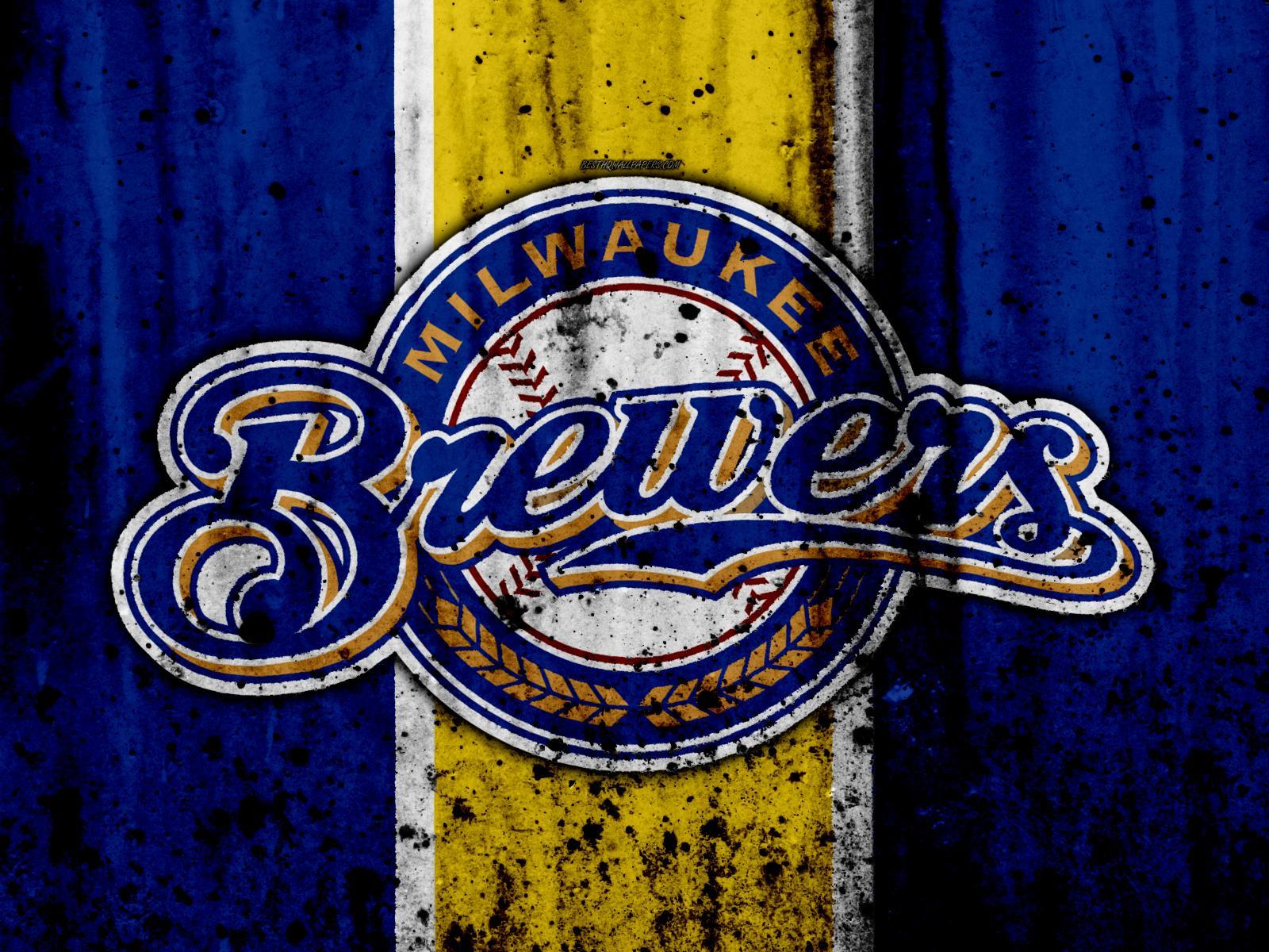 Cool looking 80's style glitch for phone : Brewers, brewers logo HD phone  wallpaper