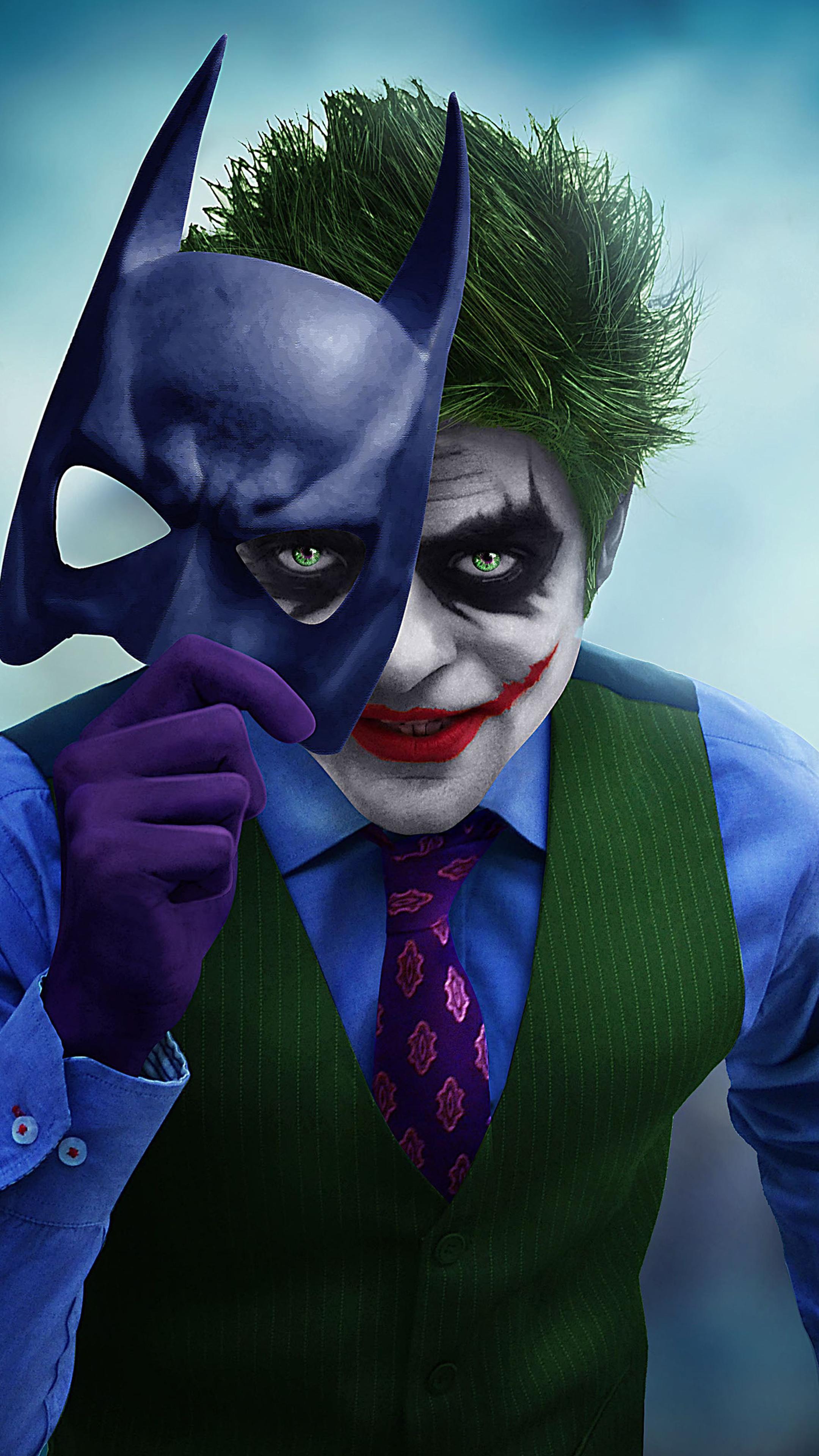 Joker With Batman Mask Off Sony Xperia X, XZ, Z5 Premium HD