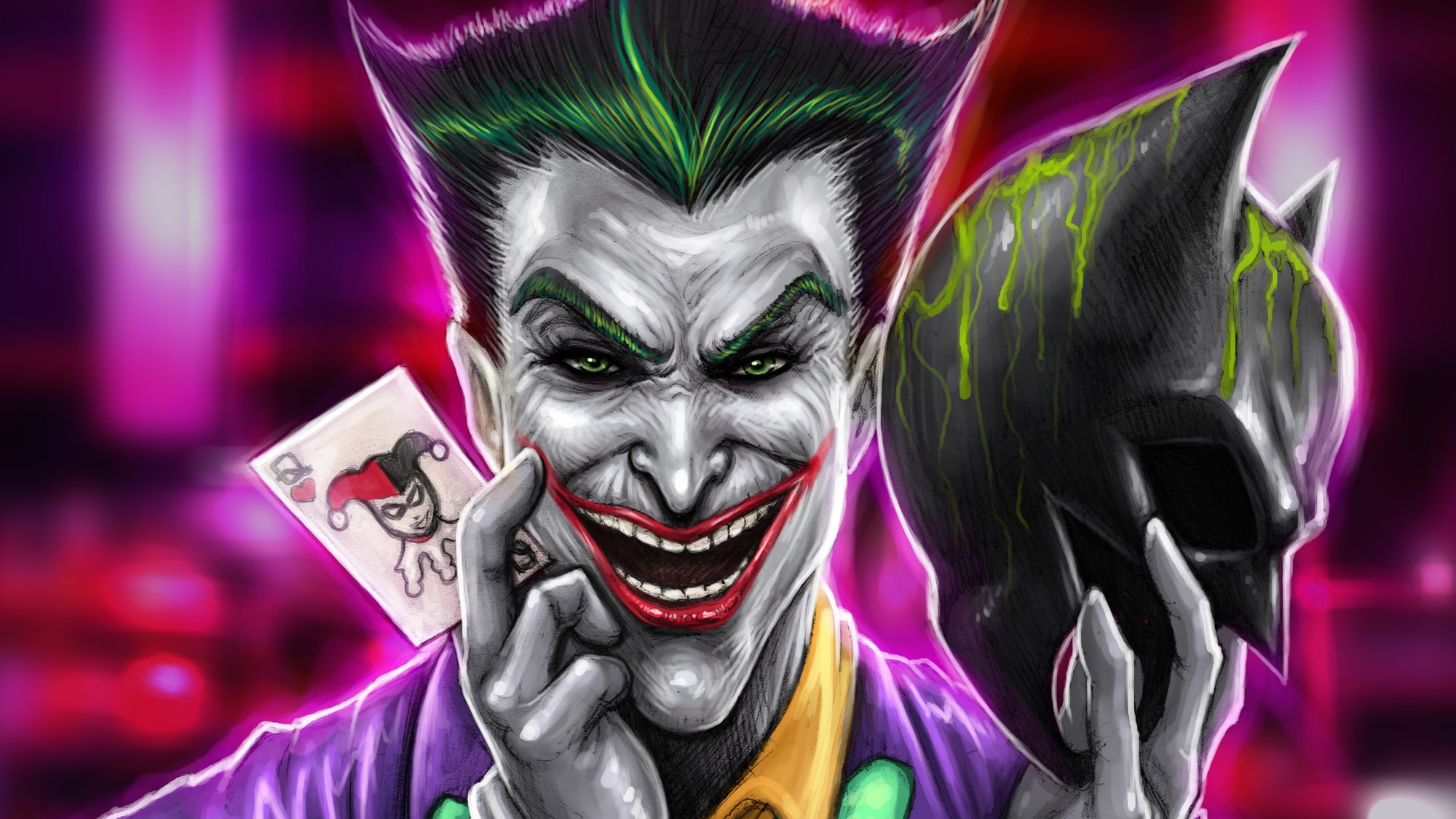 Joker Have Batman Mask, HD Superheroes, 4k Wallpaper, Image