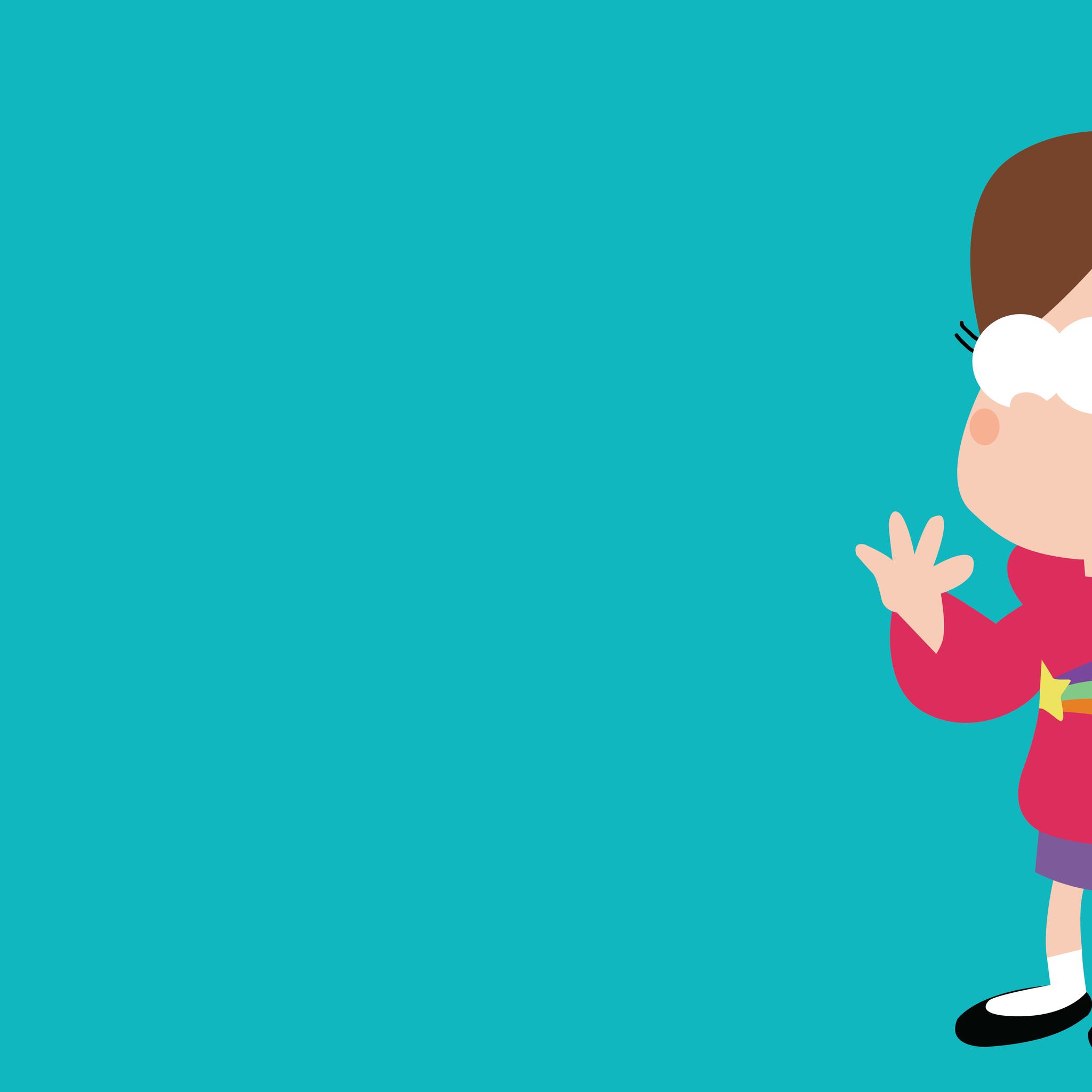 Mabel In Gravity Falls Minimalism 8k iPad Air HD 4k