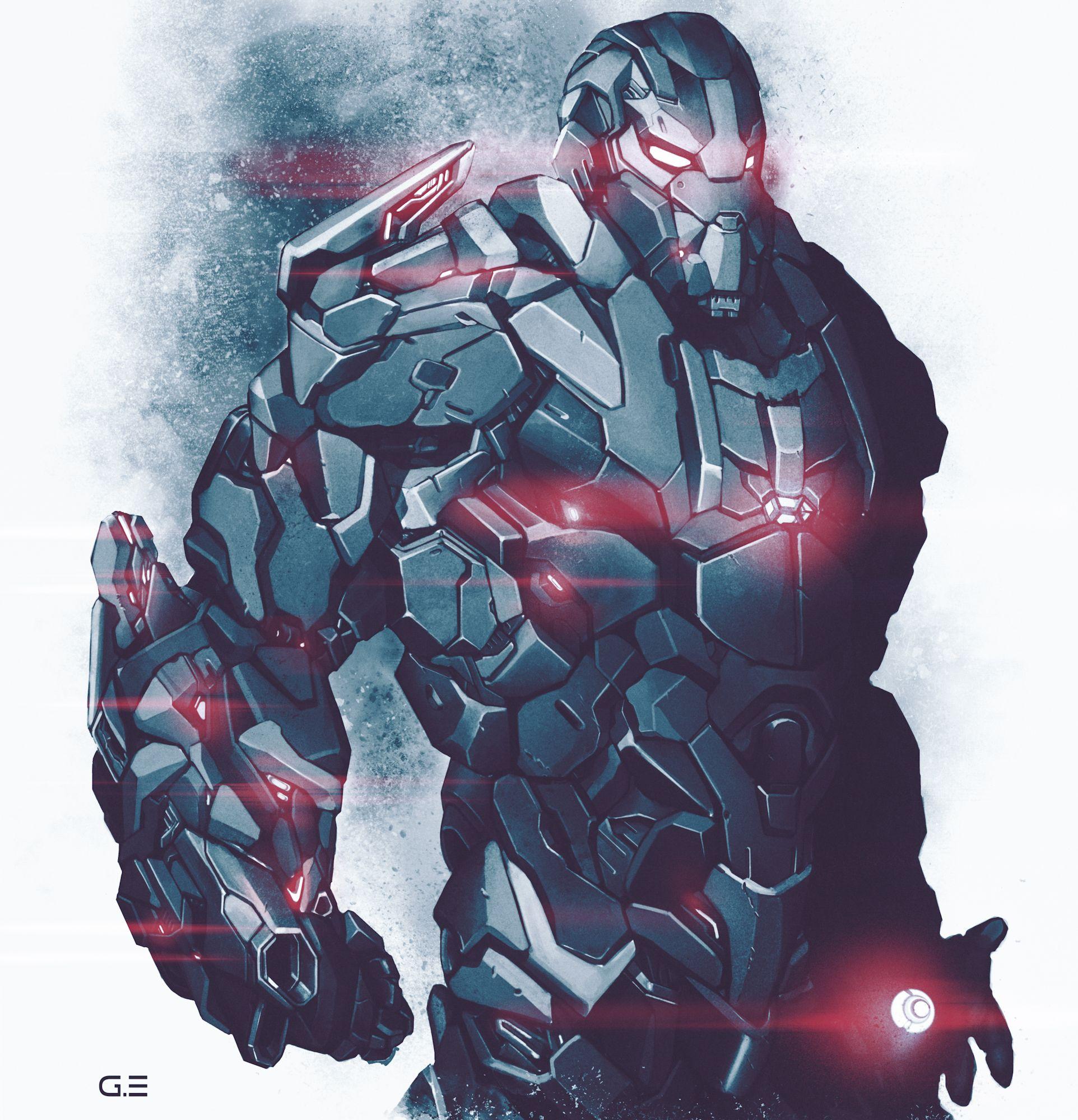 War Machine Avengers Concept Art by Zven Berserk Wallpaper