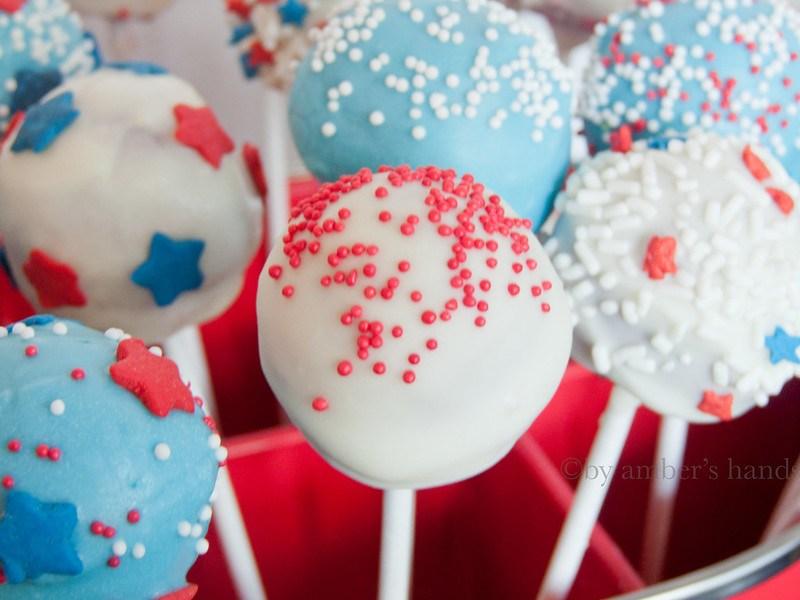 4th of July Cake Pops