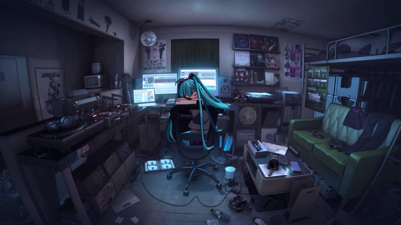 Anime Gamer Girl Wallpaper May 2018 HD Widescreen Background