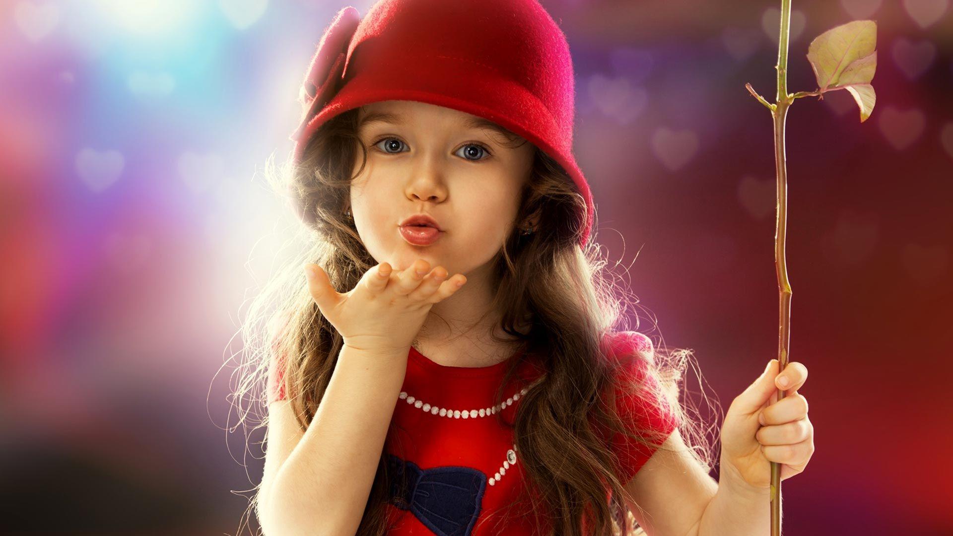 Sweet Little Girl HD Image. john. Cute red dresses, Cute