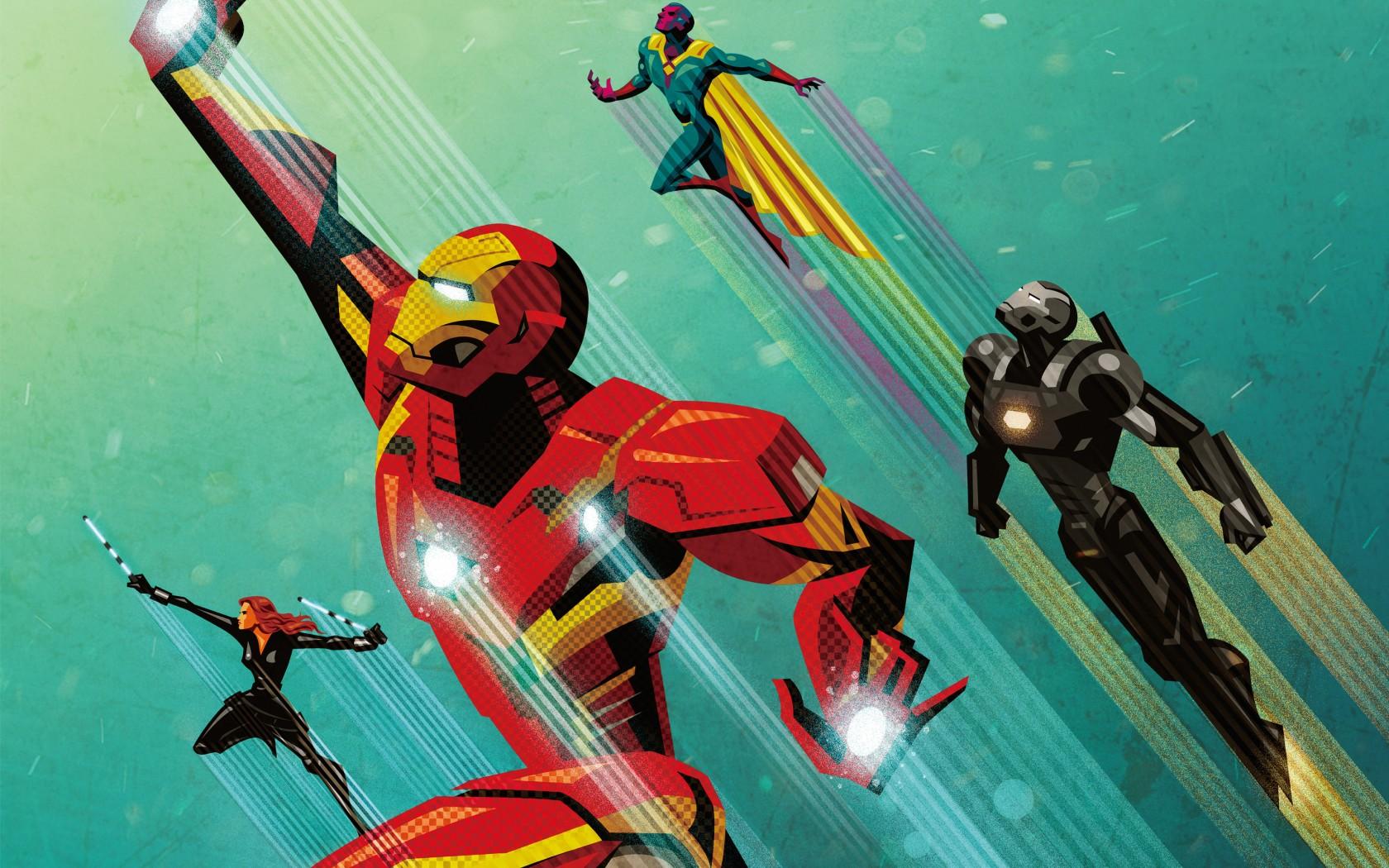 Civil War Artowork Iron Man Wallpaper