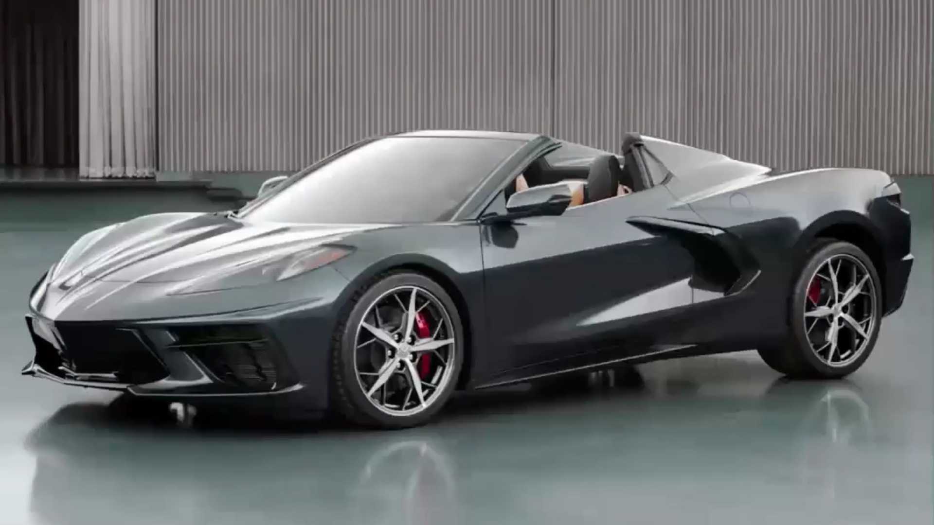 C8 Chevrolet Corvette Convertible Previewed At End Of Reveal