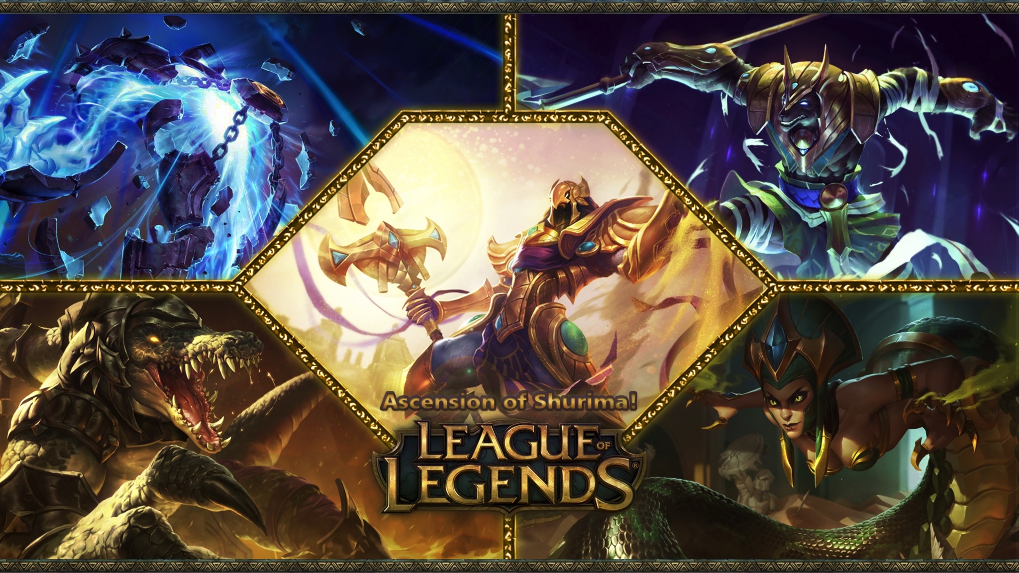 League Of Legends Game Poster 2048x1152 Resolution HD 4k