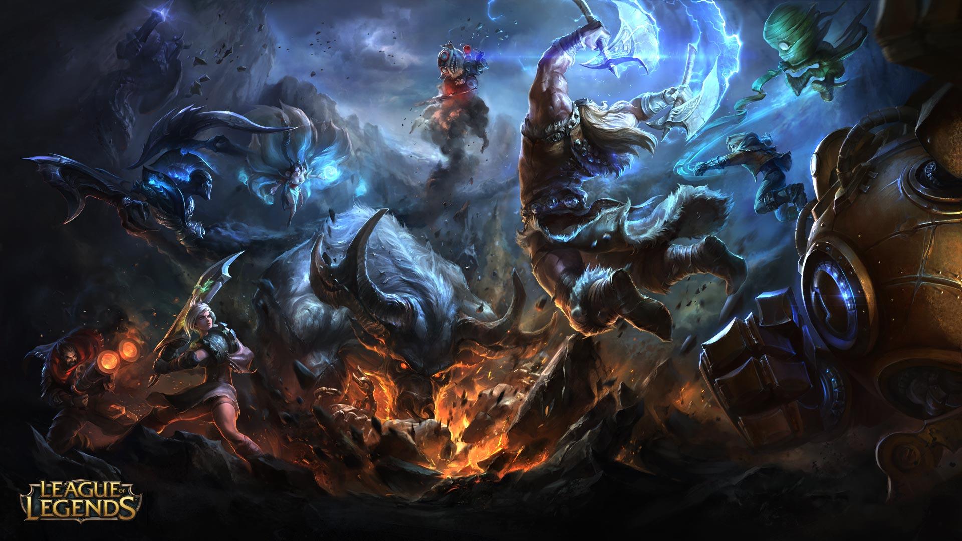 Alistar Versus Olaf. League of Legends