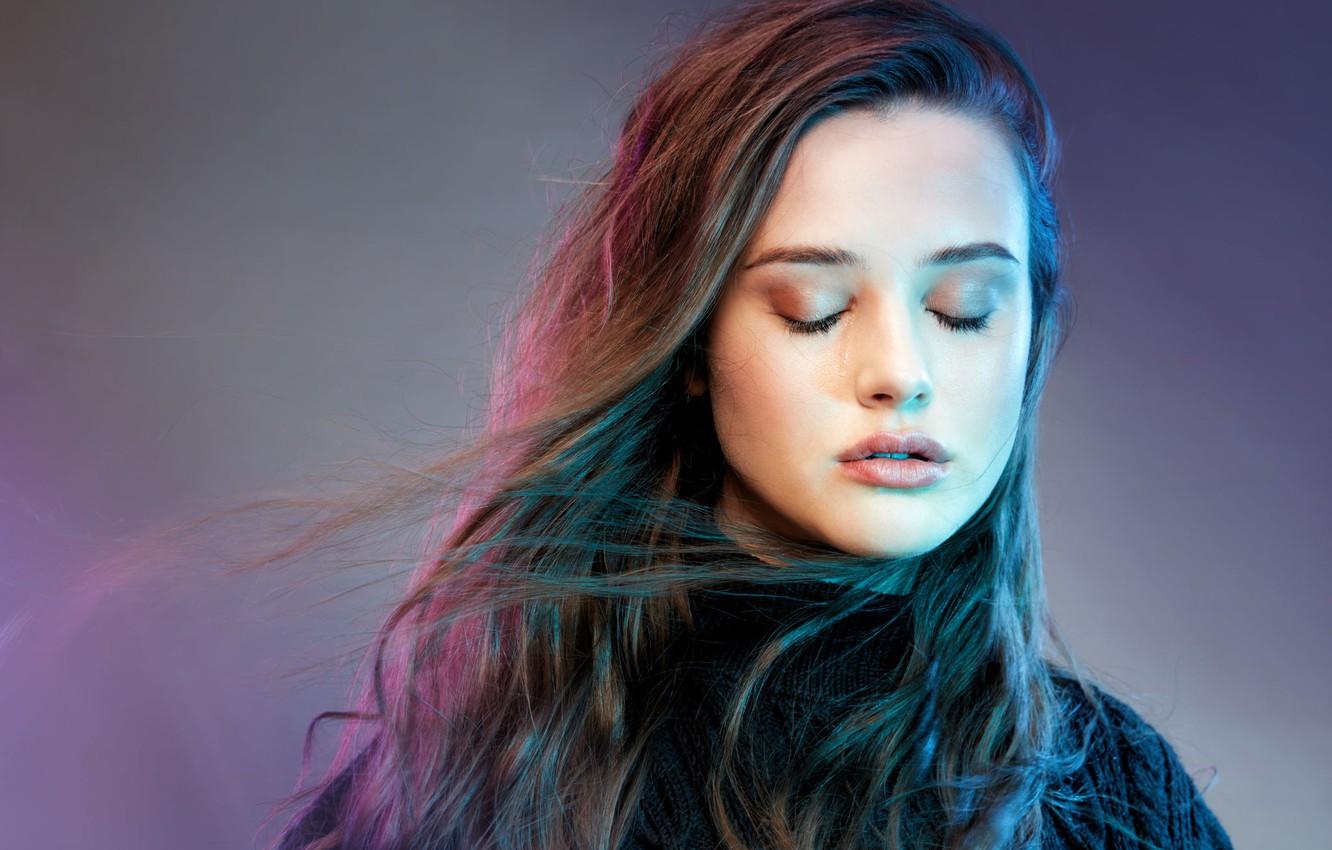 Wallpaper actress, tear, Katherine Langford image for desktop