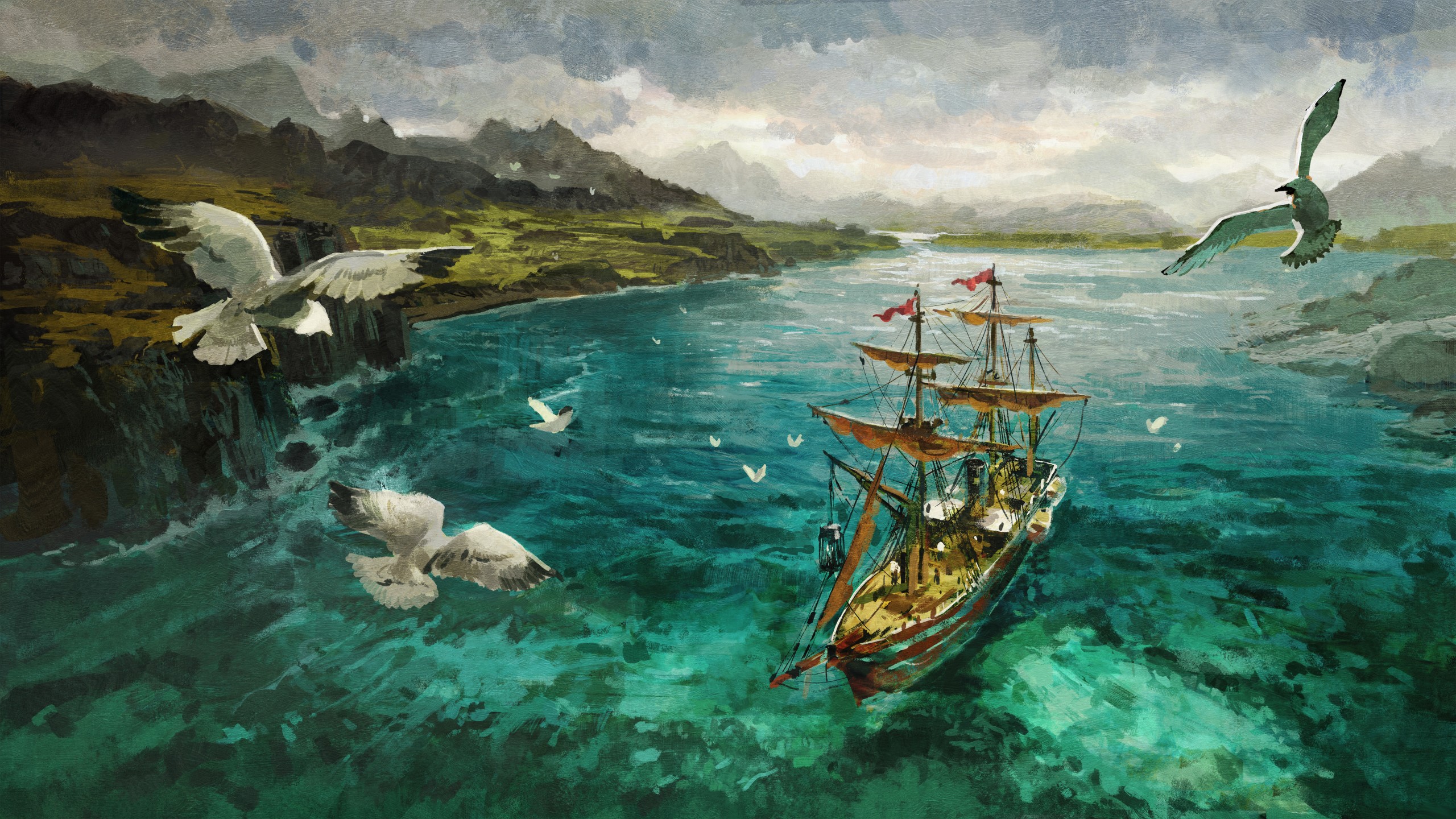 Wallpaper Anno 1800: Sunken Treasures, artwork, 5K, Games