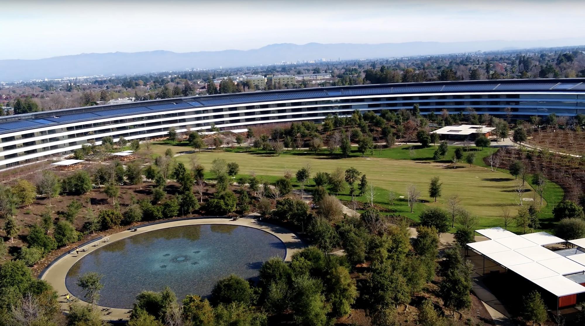Apple Park nears completion in latest drone footage