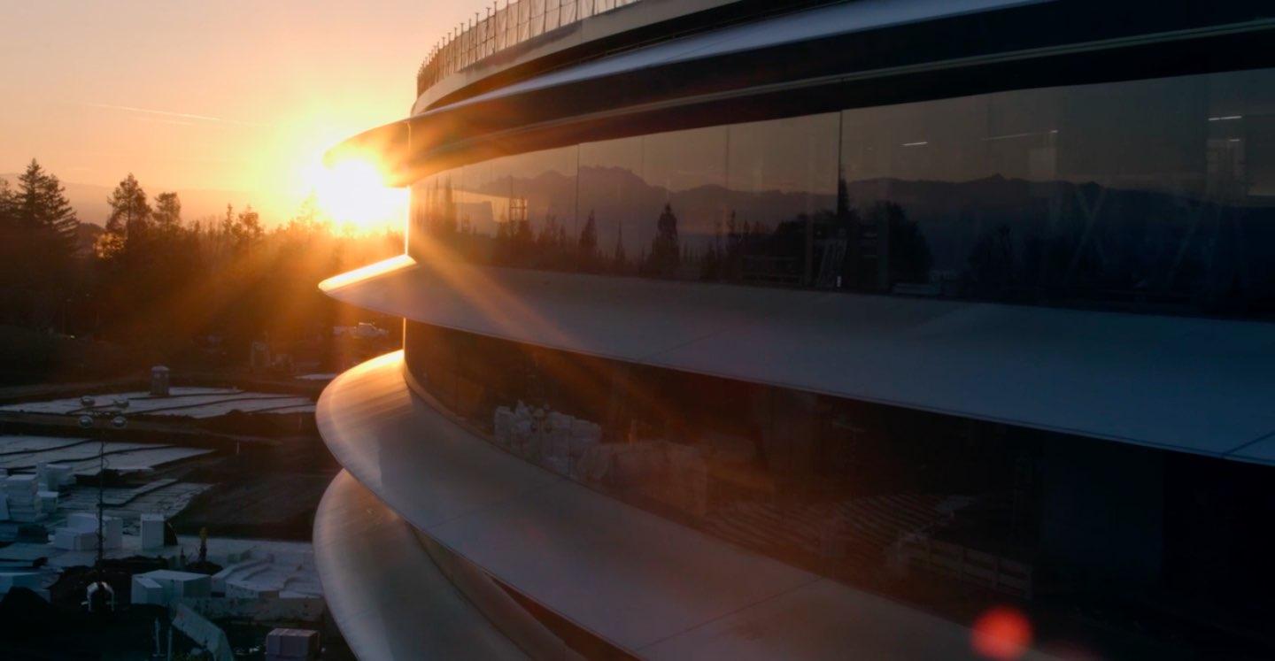 Apple Park opens next month, watch the latest drone flyover video