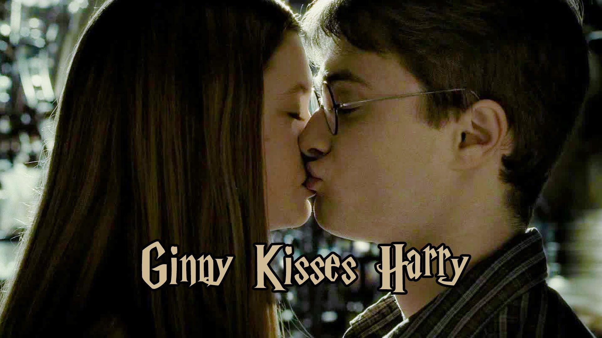 Ginny Kisses Harry Potter. Bonnie wright. Harry