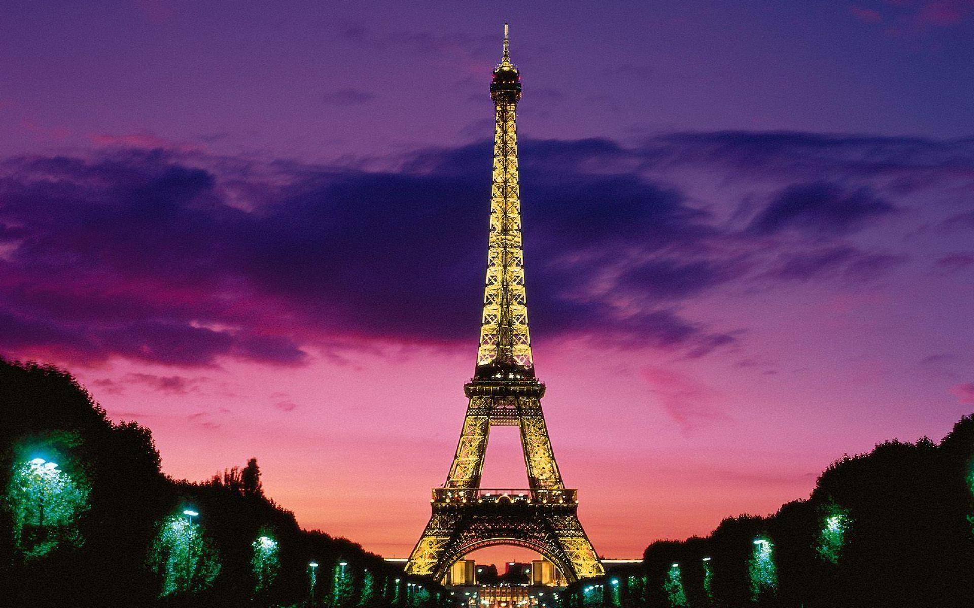 Eiffel Tower Wallpaper Sunset HD Wallpaper, Background Image