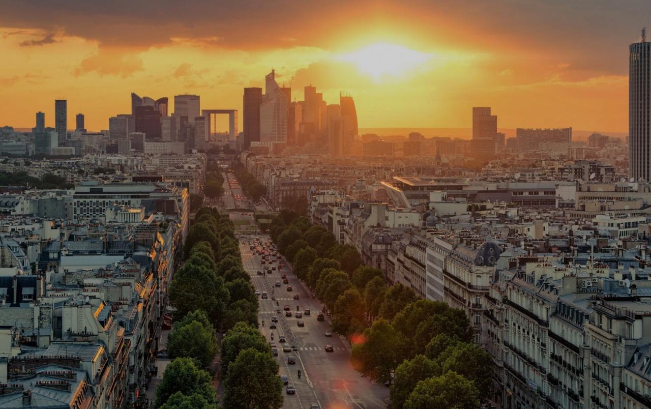 Lovely Paris Sunset wallpaper. Lovely Paris Sunset