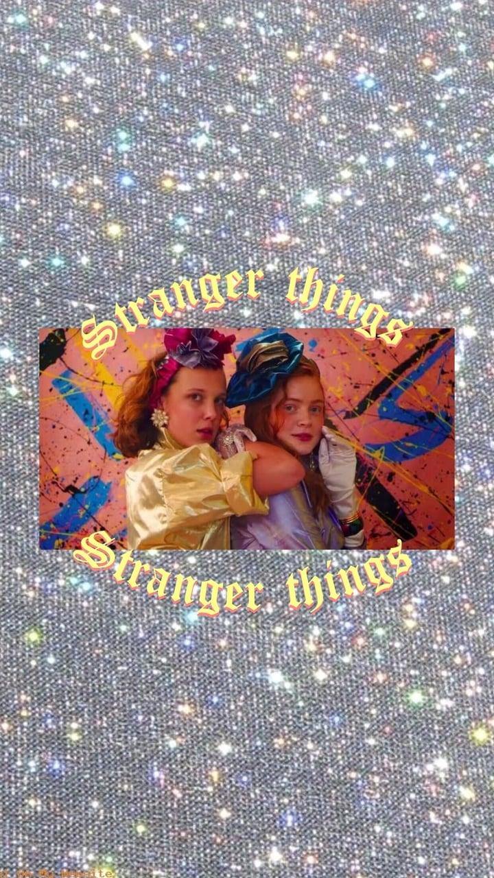 Stranger things 3 aesthetic wallpaper (eleven and max)