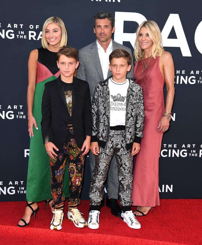 Patrick Dempsey Family at Racing in the Rain Premiere Photo